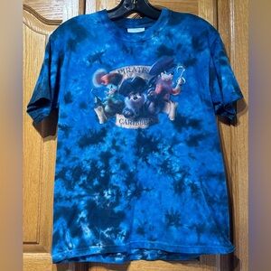 Vintage 90’s Disney Pirates of the Caribbean Tie-Dye T-Shirt Men’s Small EUC